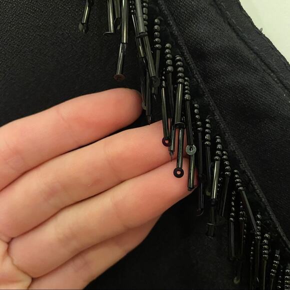 NWT BB Dakota Powers That V Beaded Top Black - Picture 6 of 9